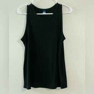 Old Navy Dark Green Ribbed Tank Top